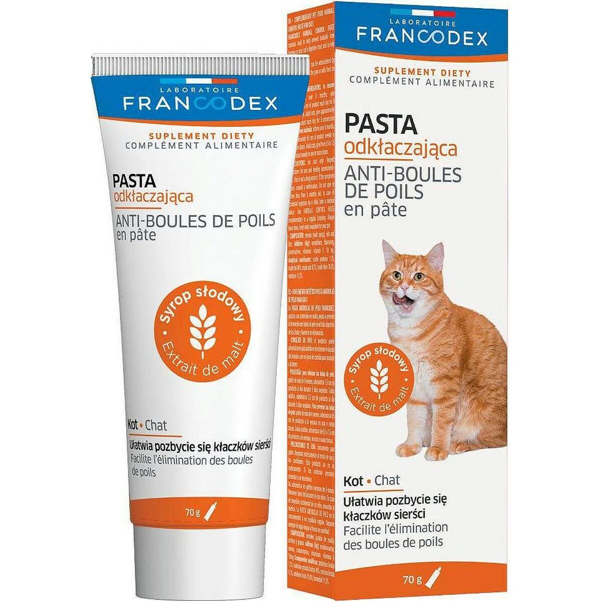 Food Supplement Francodex FR179124 control bolas de pelo 70 g - Hilman kauppa
