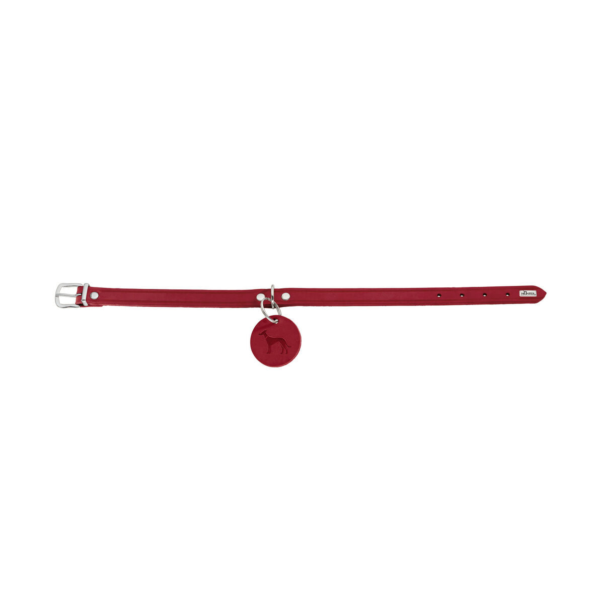 Dog collar Hunter Aalborg Red XS 24-29 cm - Hilman kauppa