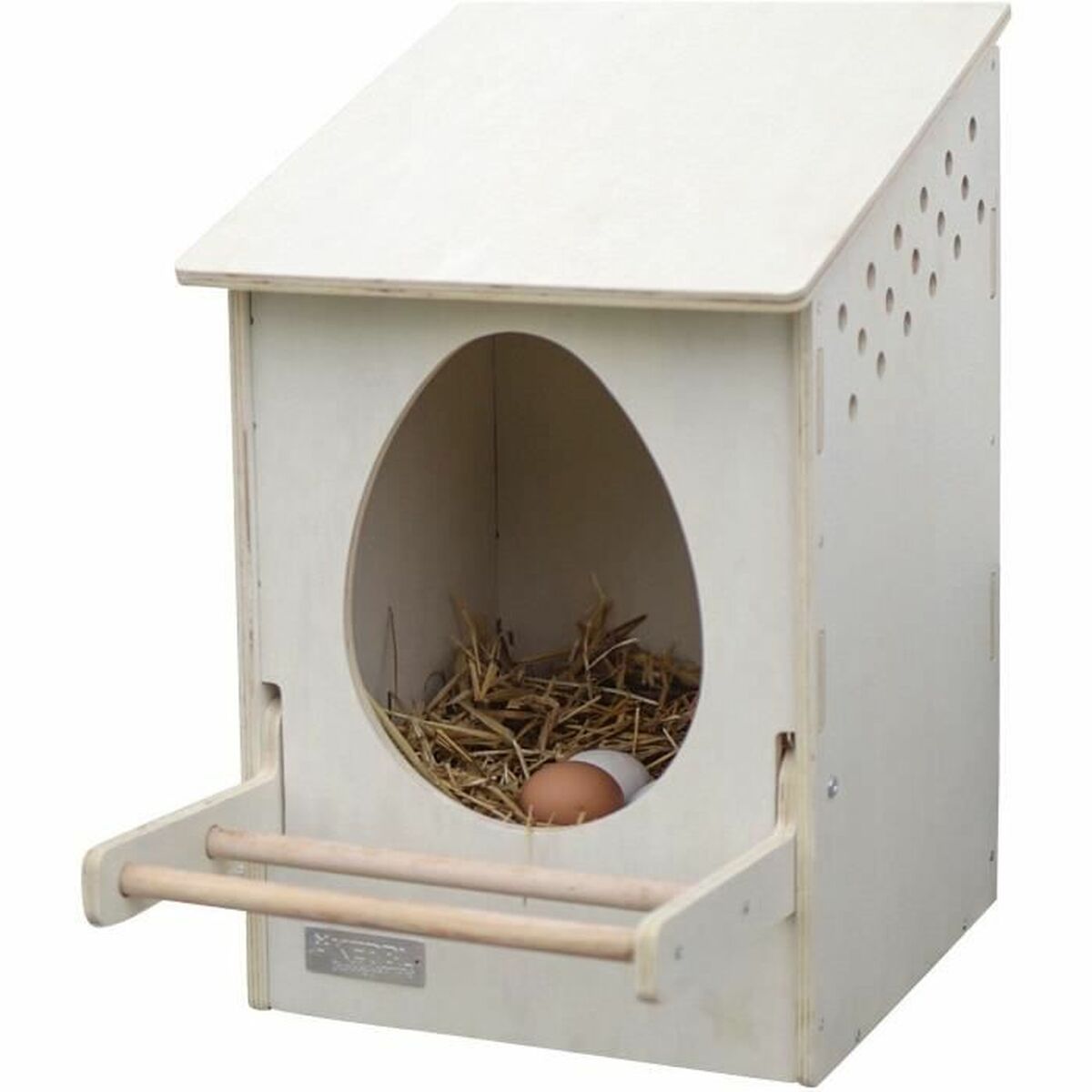 Nest Kerbl White Wood 51 x 34 x 53 cm Chicken - Hilman kauppa