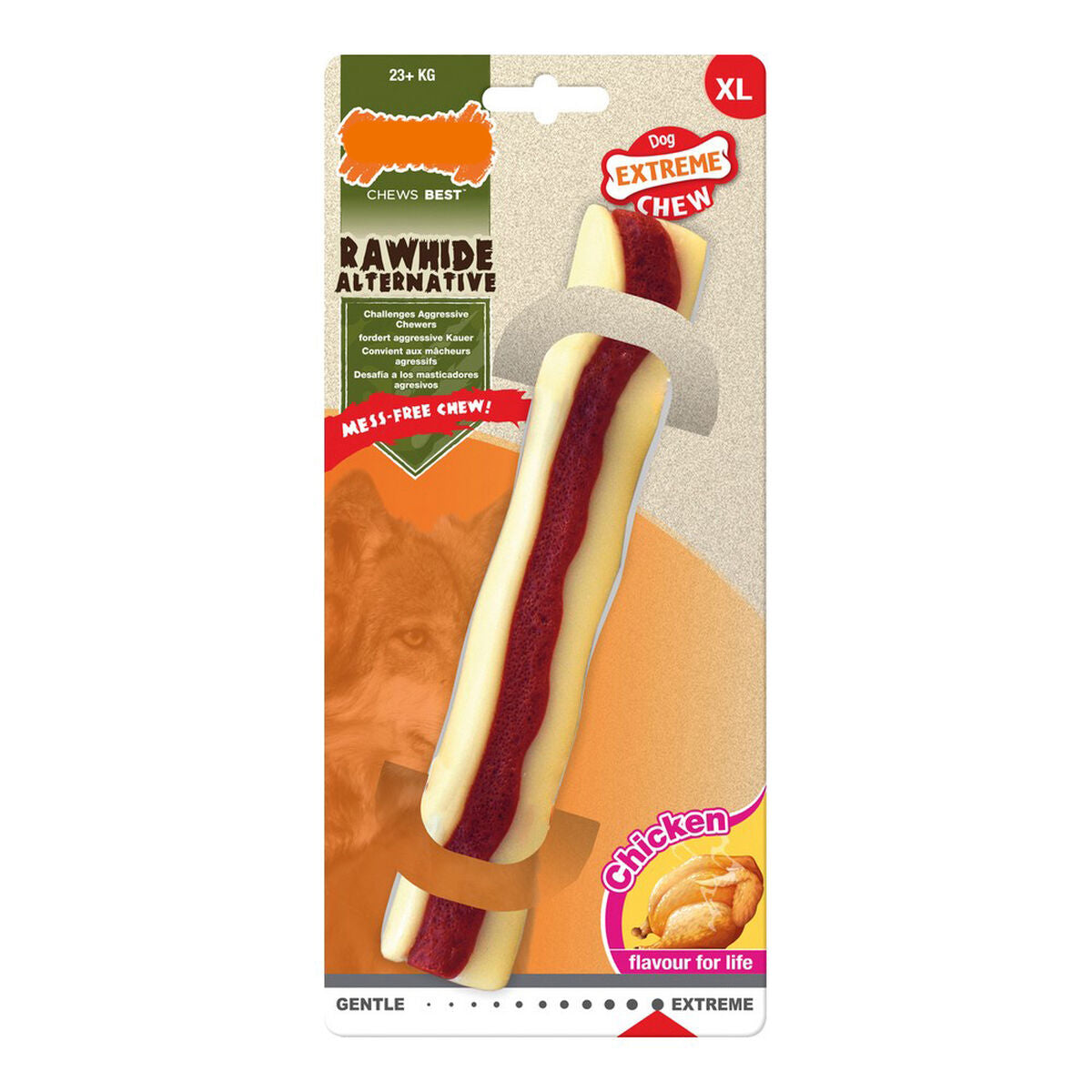 Dog chewing toy Nylabone Extreme Chew Roll Rawhide Size XL Chicken Nylon - Hilman kauppa