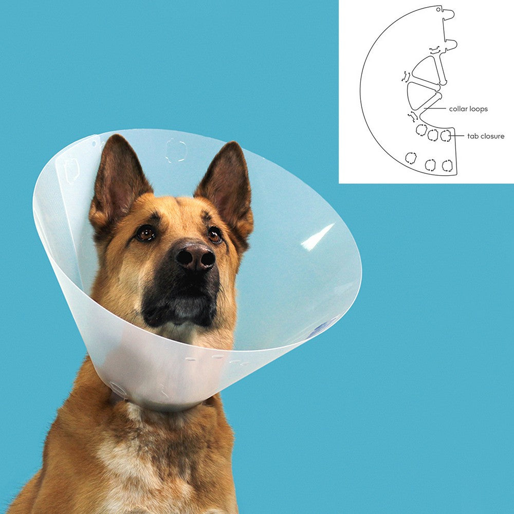 Elizabethan Dog Collar KVP Quick Fit Transparent - Hilman kauppa