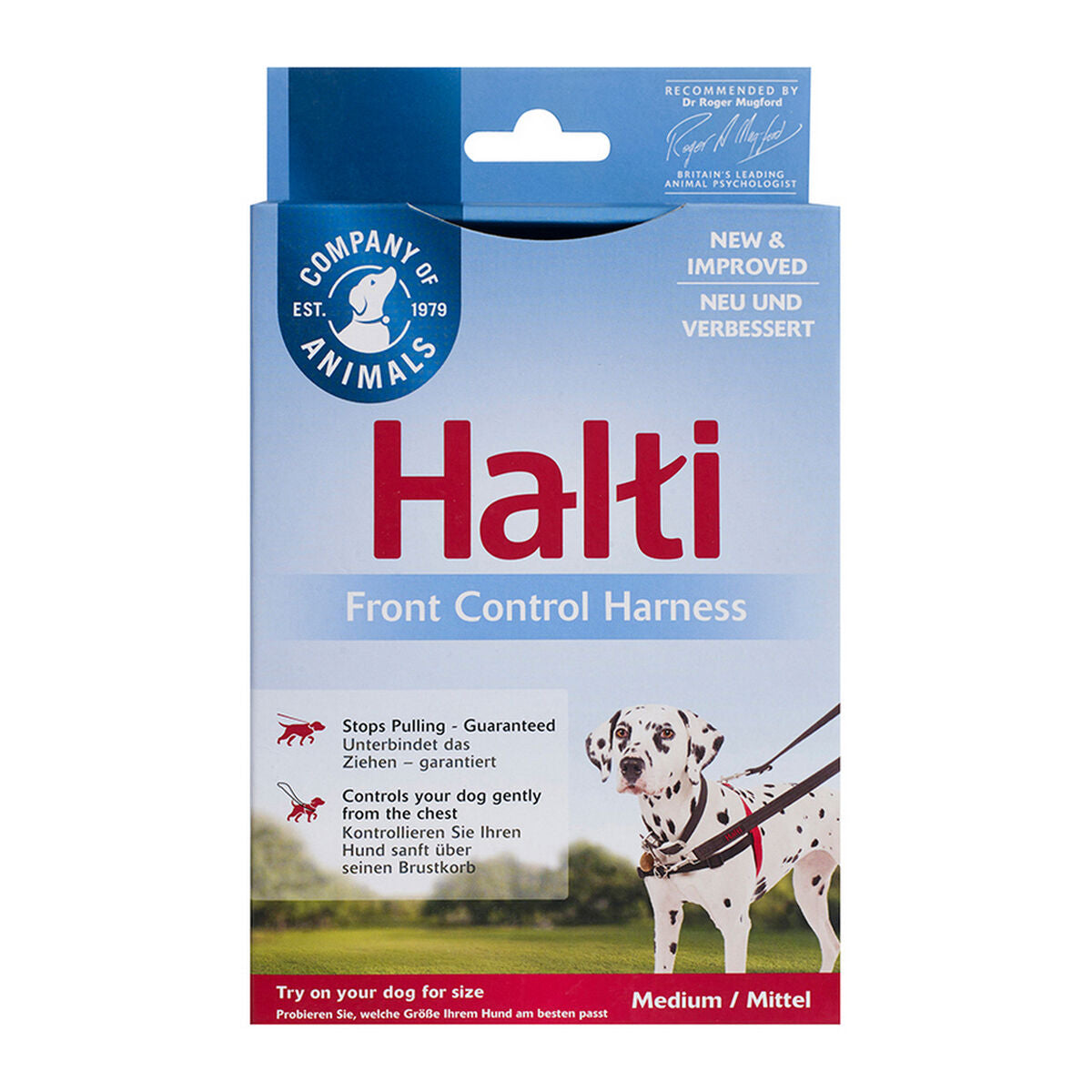 Dog Harness Company of Animals Halti Black/Red Size M (58-86 cm) - Hilman kauppa