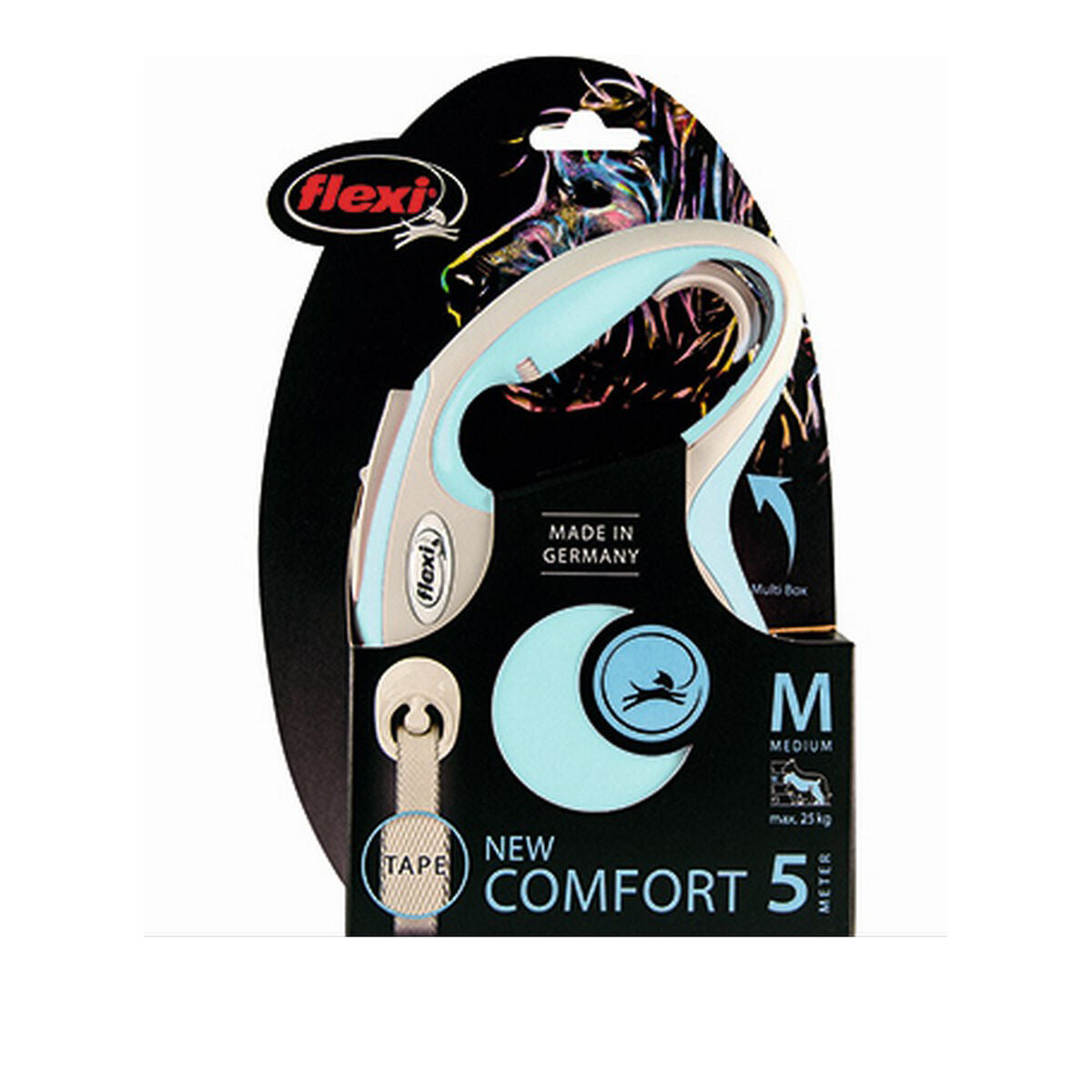 Dog Lead Flexi New Comfort M Blue (5 m) - Hilman kauppa