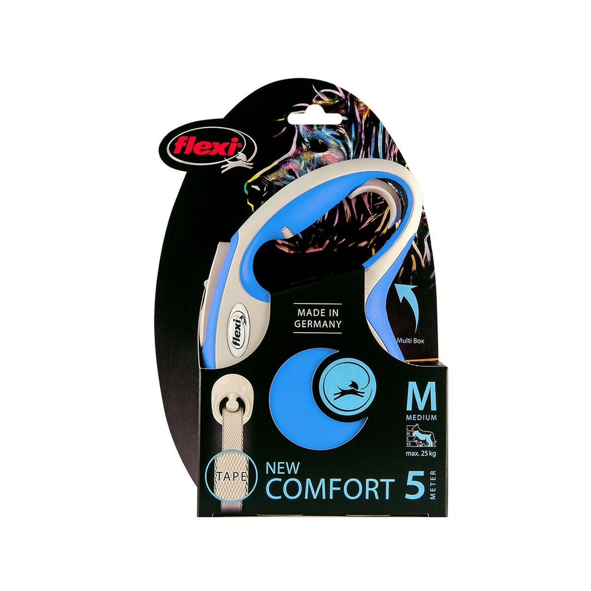 Dog Lead Flexi New Comfort L Blue (5 m) - Hilman kauppa