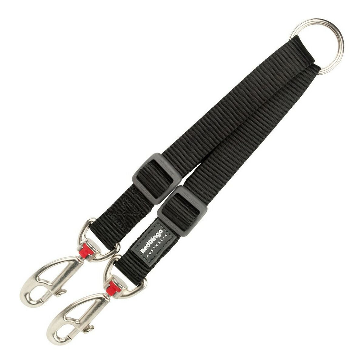 Coupling for 2-dog lead Red Dingo Black black (2 x 25-34 cm) - Hilman kauppa