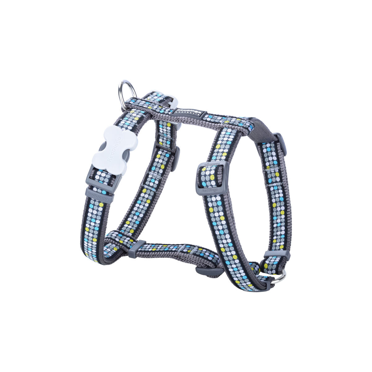 Dog Harness Red Dingo On Cool 25-39 cm Grey - Hilman kauppa