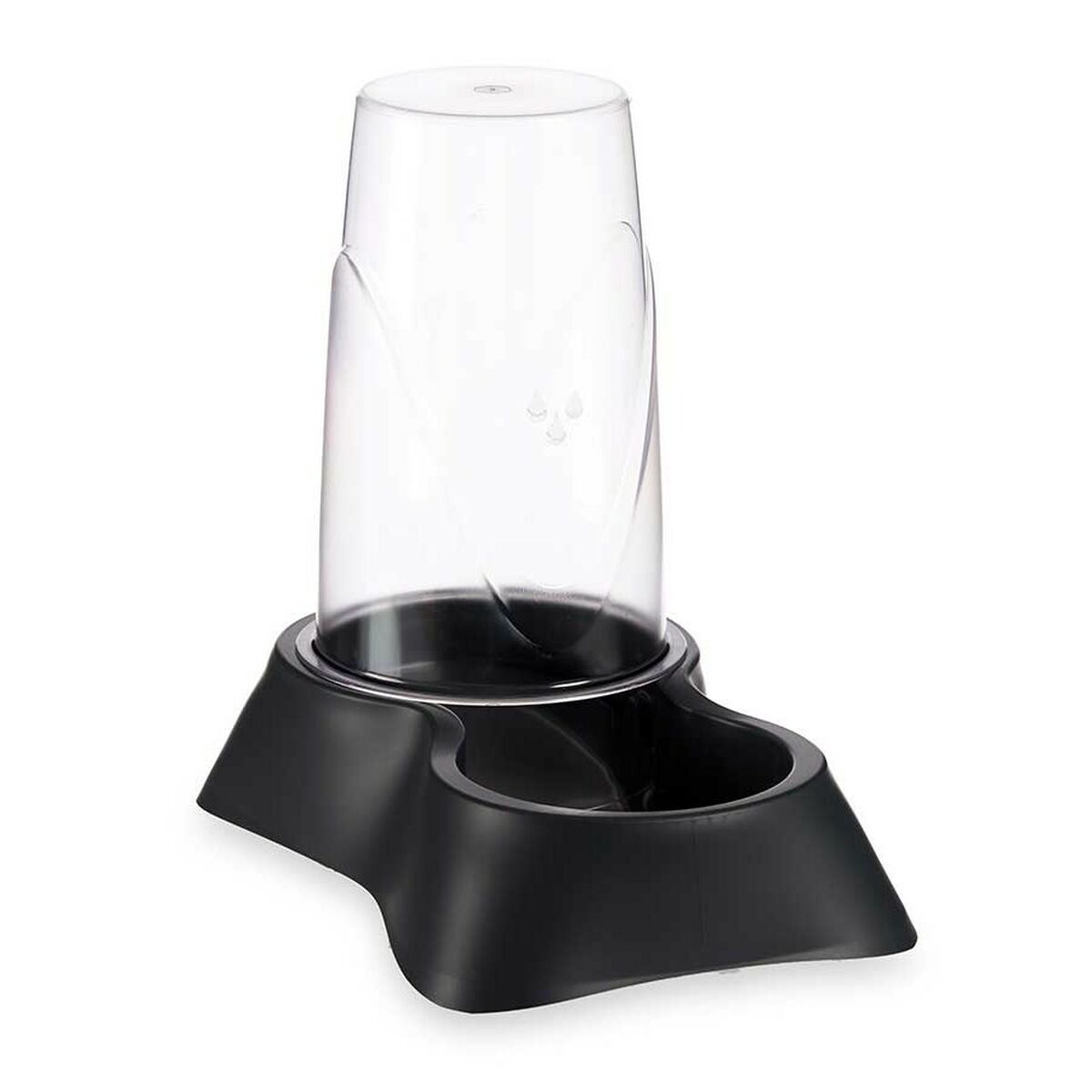 Pet feeding dish Dispenser Black polypropylene 3,5 L 21,5 x 32,5 x 32,5 cm (4 Units) - Hilman kauppa