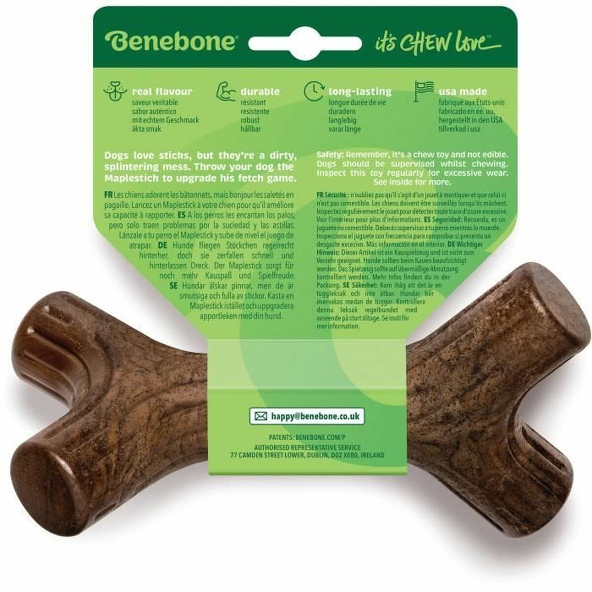 Dog chewing toy Benebone Brown animals - Hilman kauppa