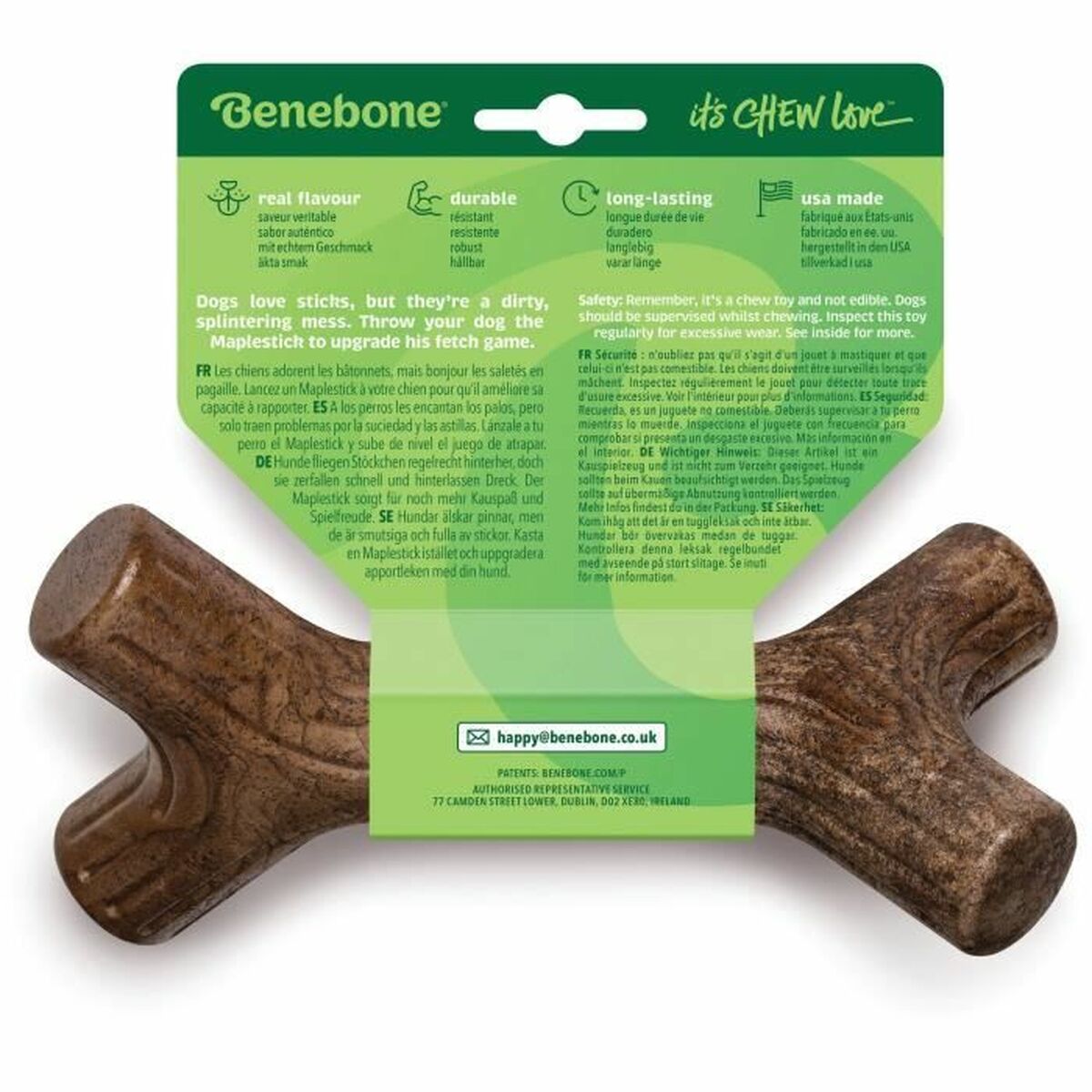 Dog chewing toy Benebone Brown animals - Hilman kauppa