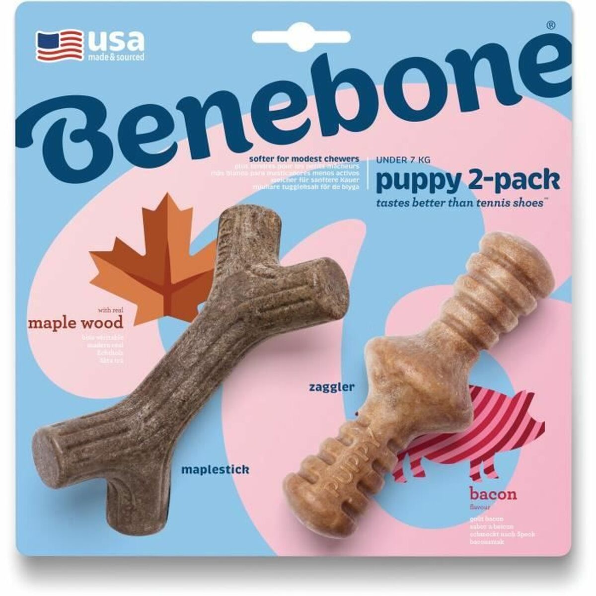 Dog chewing toy Benebone Brown animals - Hilman kauppa