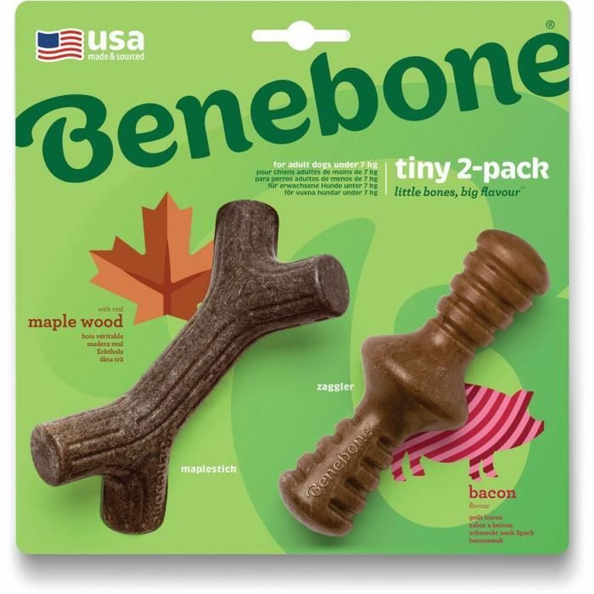 Dog chewing toy Benebone Brown animals - Hilman kauppa