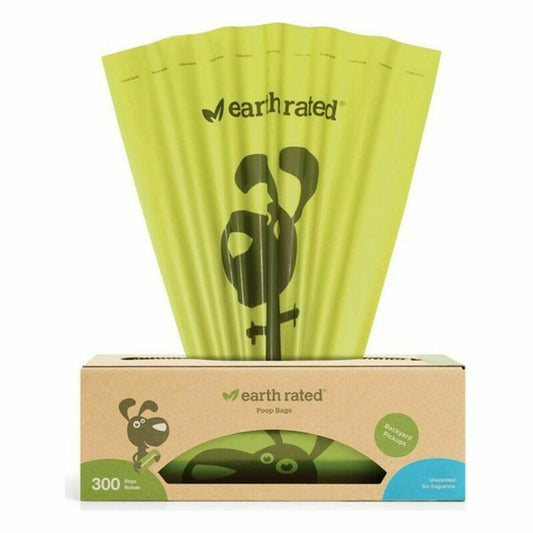 Pet Bag Dispenser Earth Rated UNSCENTBIO300 Paper Plastic (300 uds) - Hilman kauppa