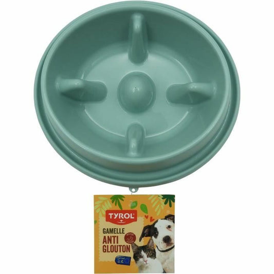 Slow Eating Food Bowl for Pets Tyrol Blue Plastic Ø 20 cm 950 ml - Hilman kauppa