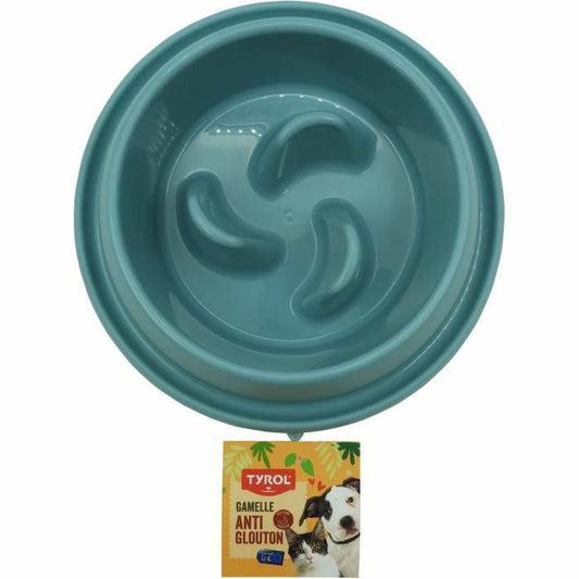 Slow Eating Food Bowl for Pets Tyrol Blue Plastic Ø 30 cm 2 L - Hilman kauppa