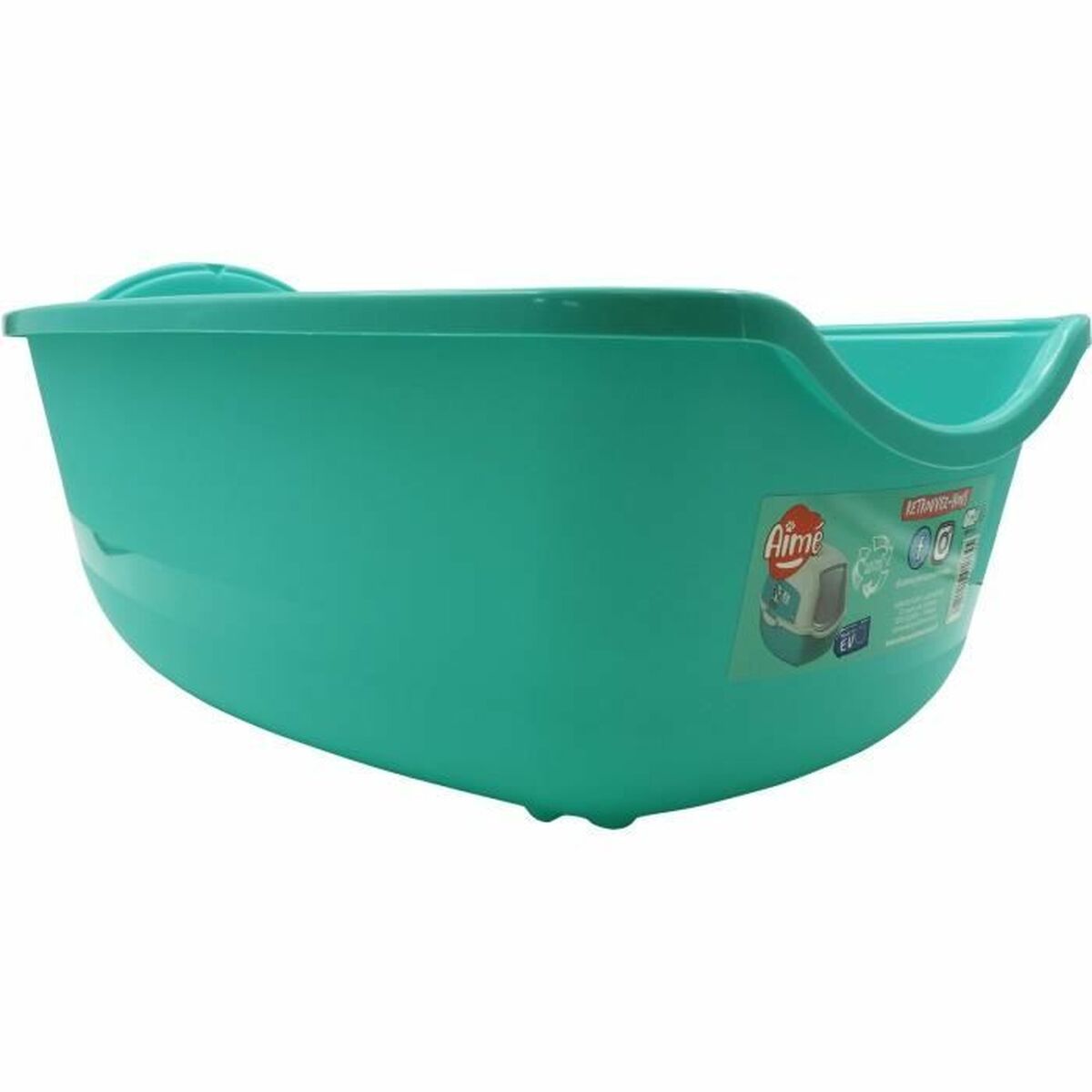 Cat Litter Box Aimé Blue White Plastic - Hilman kauppa