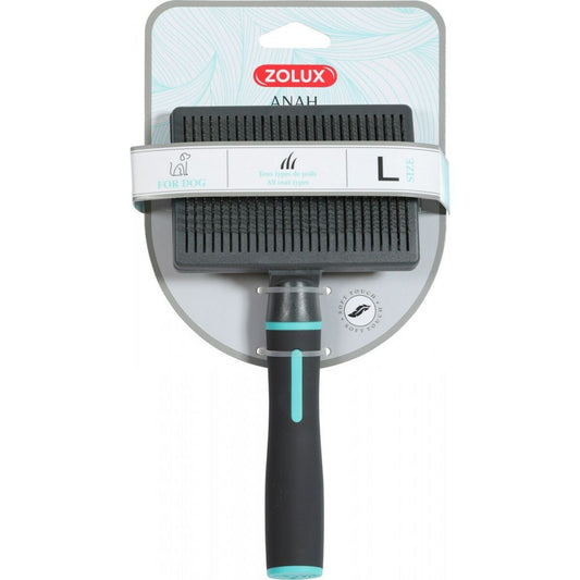 Dog Brush Zolux Anah Medium Extendable Multicolour Turquoise Black/Blue - Hilman kauppa