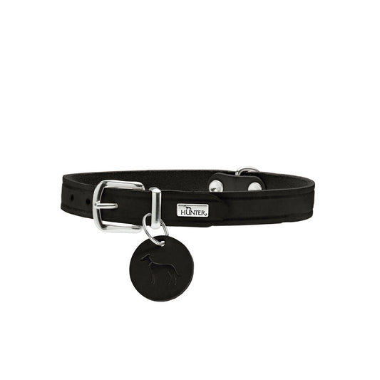 Dog collar Hunter Aalborg Black XS 24-29 cm - Hilman kauppa