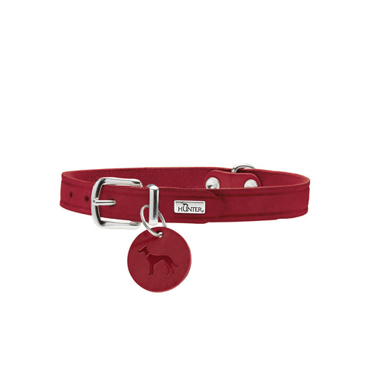 Dog collar Hunter Aalborg Red XS 24-29 cm - Hilman kauppa