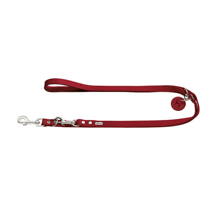 Dog Lead Hunter Red 2 m Adjustable Leather - Hilman kauppa