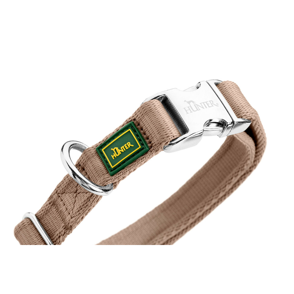 Dog collar Hunter Inari Beige M 30-45 cm - Hilman kauppa