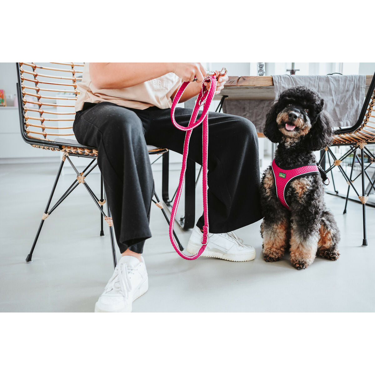 Dog Harness Hunter Comfort Fuchsia M/L 58-63 cm - Hilman kauppa