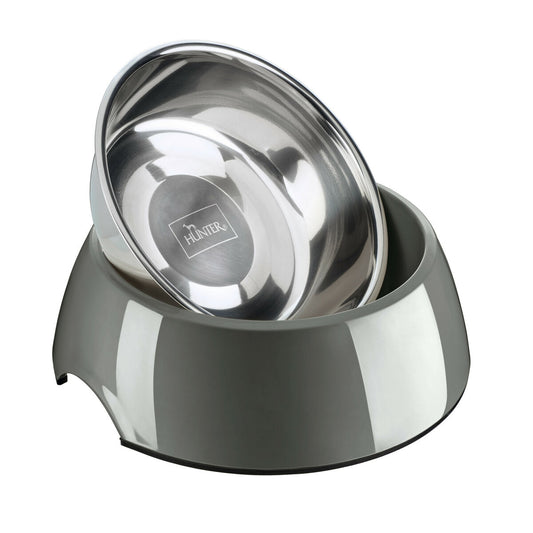 Dog Feeder Hunter Grey 350 ml Stainless steel - Hilman kauppa