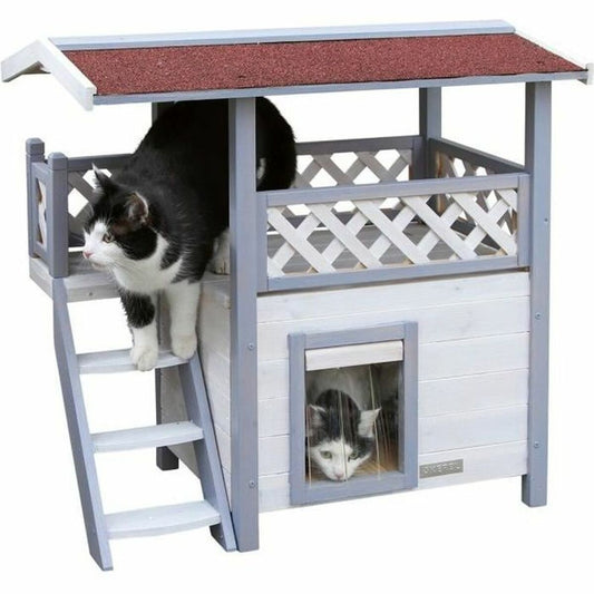 Hut Kerbl Lodge Ontario Grey 77 x 50 x 73 cm Cat Wood - Hilman kauppa