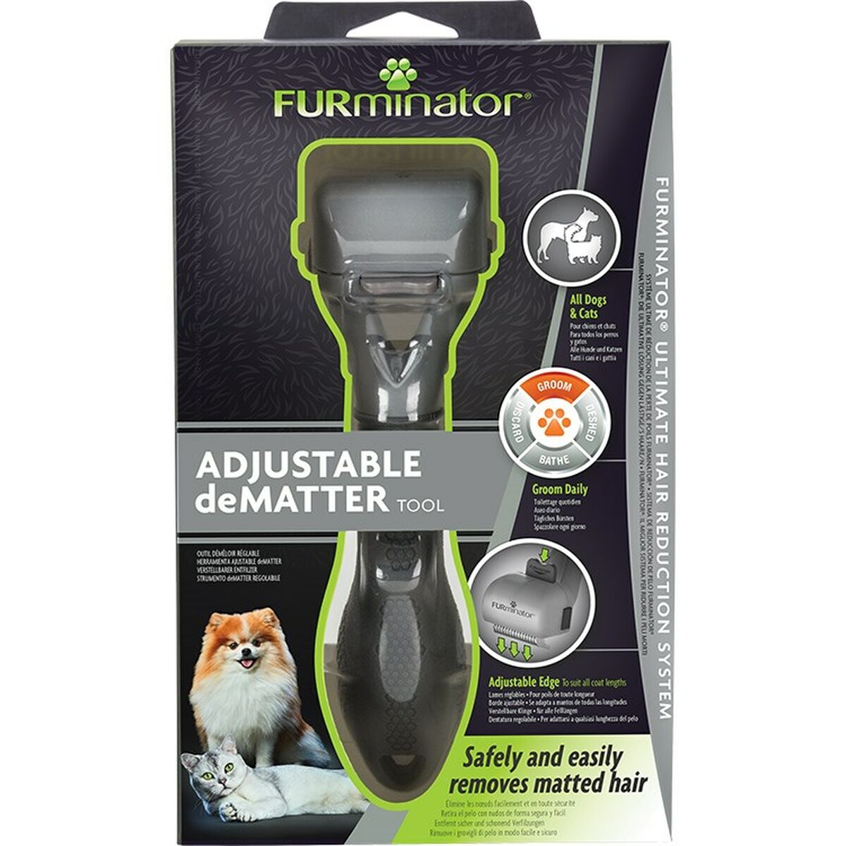 Dog Brush Furminator Black - Hilman kauppa