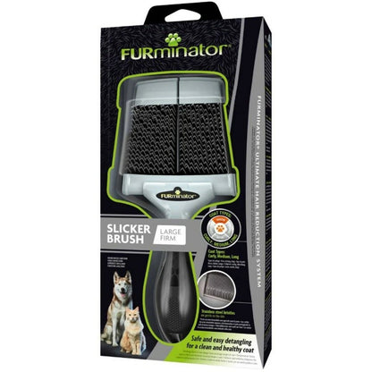 Dog Brush Furminator Firm Large Black Multicolour - Hilman kauppa