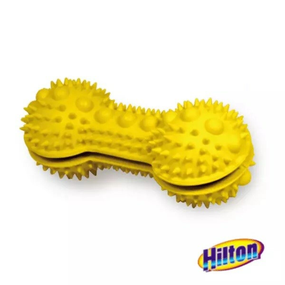 Dog toy Hilton Flax Rubber Yellow Natural rubber (1 Piece) - Hilman kauppa