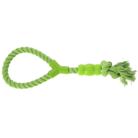 Dog toy Dingo Green Cotton Natural rubber - Hilman kauppa