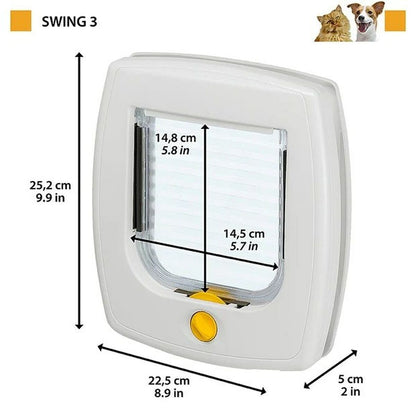 Cat Flap Ferplast Swing Grey 22,5 x 5,5 x 5 cm - Hilman kauppa