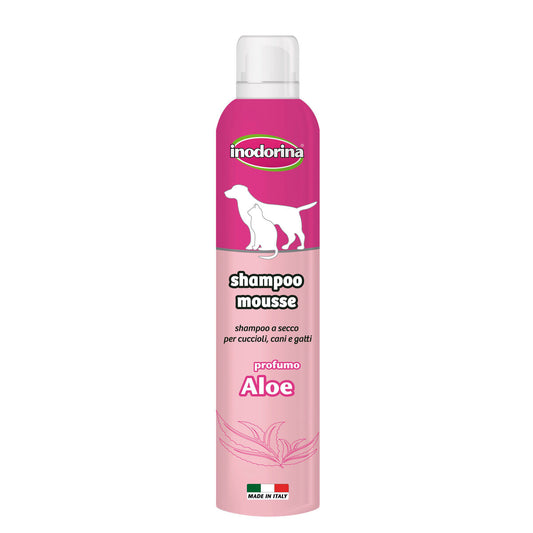 Pet shampoo Inodorina 300 ml Foam Aloe Vera - Hilman kauppa