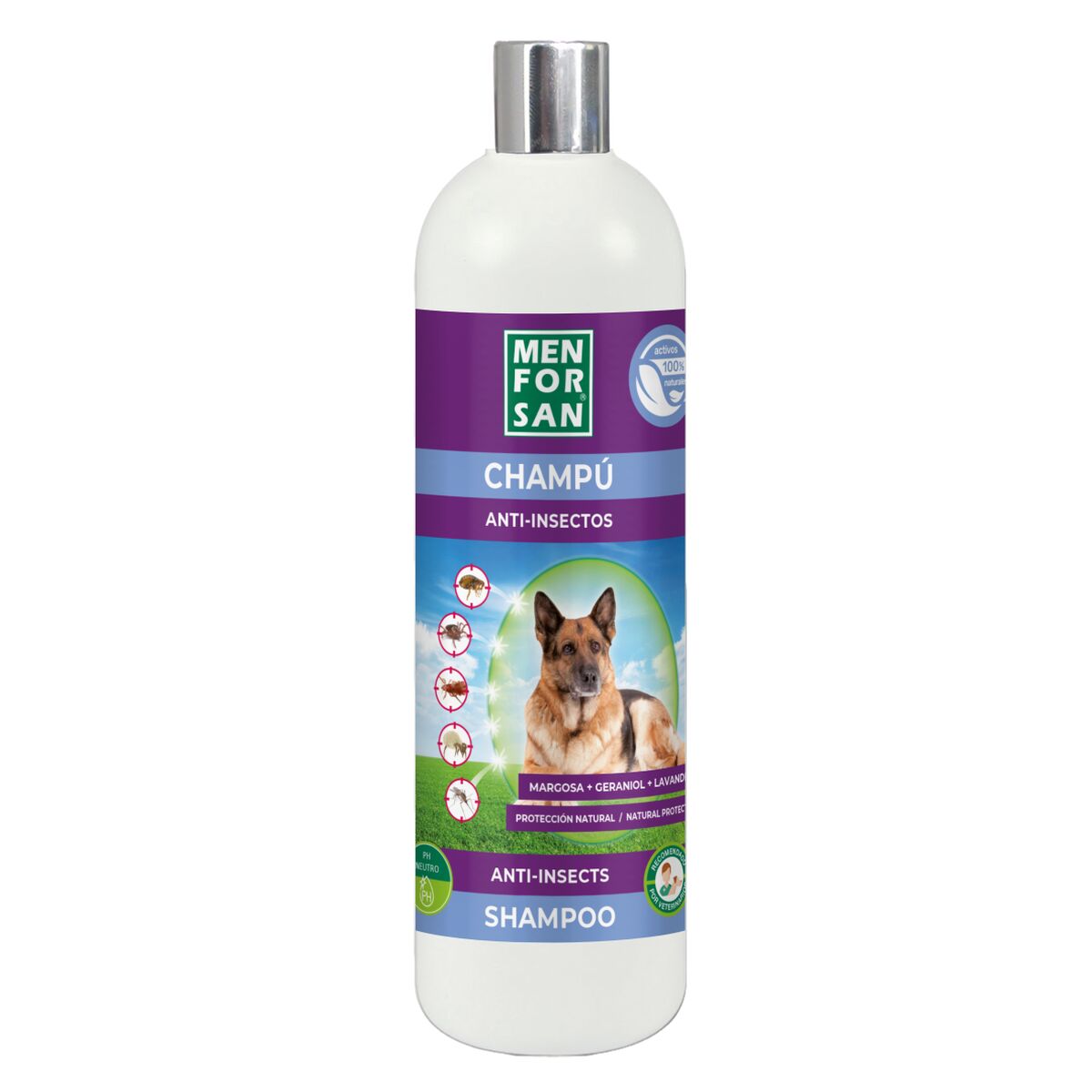 Pet shampoo Menforsan 1 L Insect repellant - Hilman kauppa