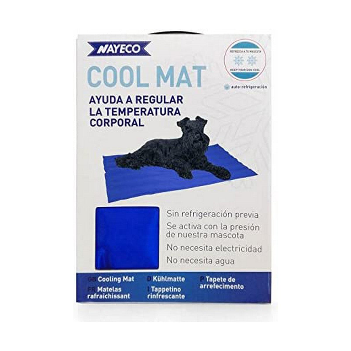 Dog Carpet Nayeco Cool mat Blue Cooling gel (50 x 40 cm) - Hilman kauppa