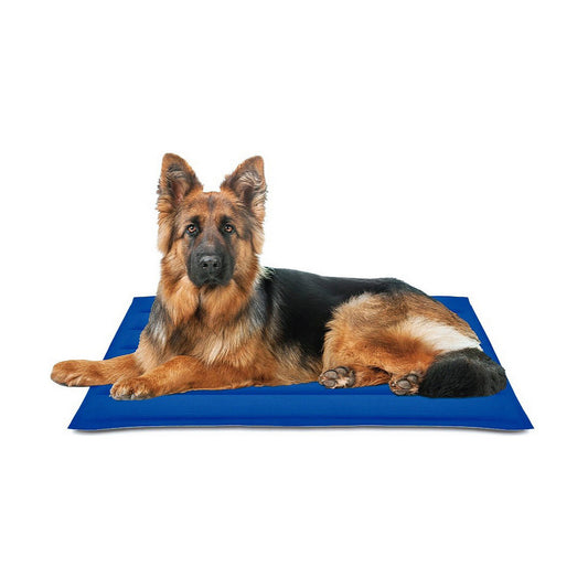 Dog Carpet Nayeco 90 x 105 cm Blue Acrylic Cooling gel - Hilman kauppa