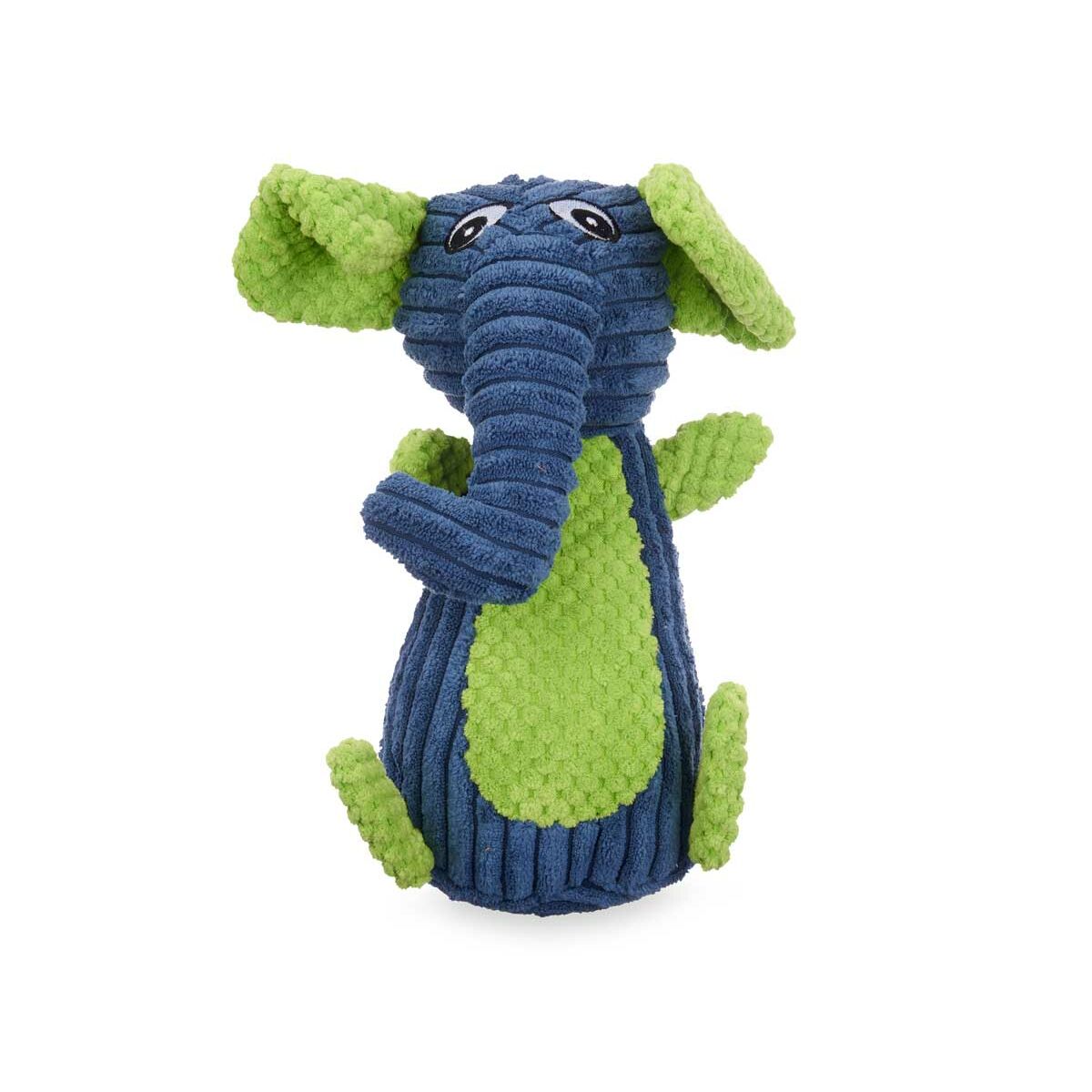 Dog toy Blue Green Elephant 28 x 14 x 17 cm Fluffy toy with sound - Hilman kauppa