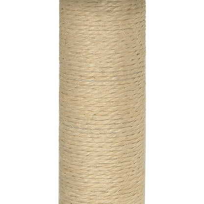 Kissan kiipeilypuu sisal- raapimispylväällä tummanharmaa 74 cm - Hilman kauppa