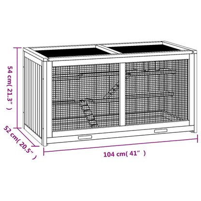 Hamsterin häkki 104x52x54 cm täysi kuusi - Hilman kauppa