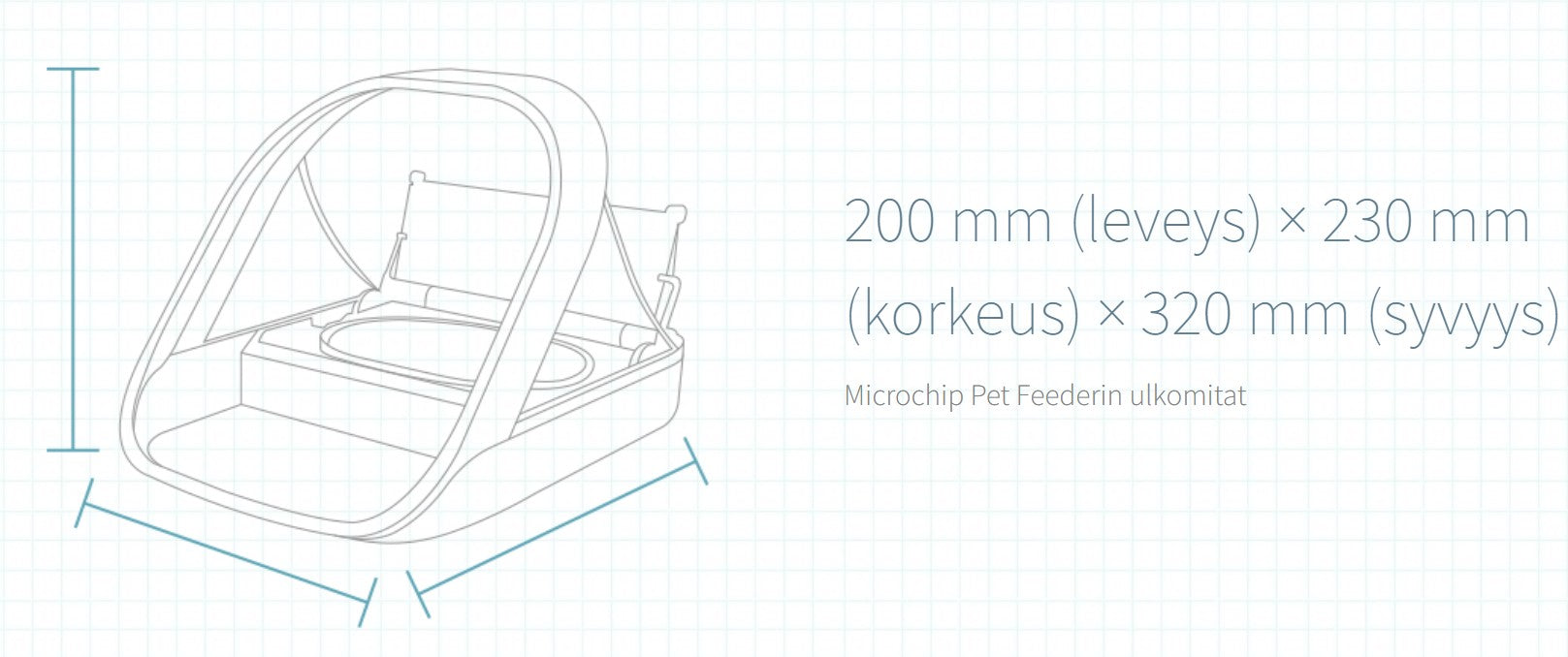 Automatic feeder SureFlap SureFeed White Silicone Plastic - Hilman kauppa