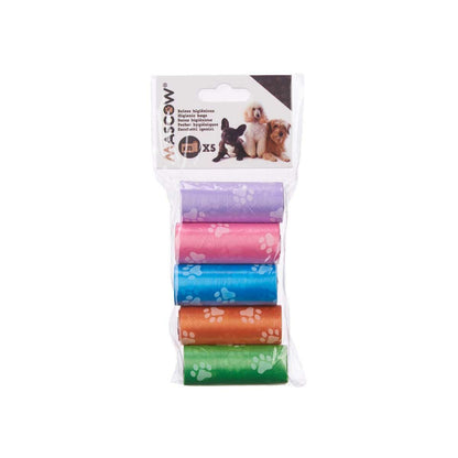 Sanitary bags Multicolour Plastic Pets 5 Pieces (12 Units) - Hilman kauppa