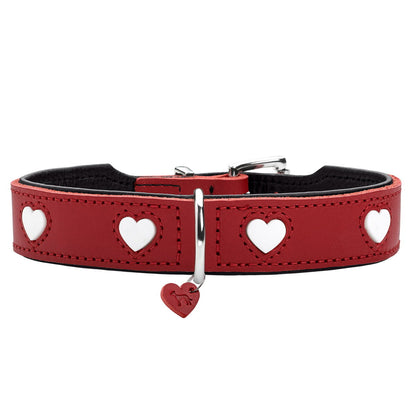 Dog collar Hunter Love S/M 35-43 cm Red - Hilman kauppa