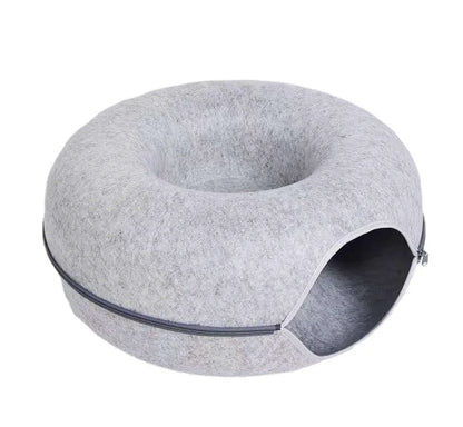 Cat felt tunnel Donut 60 cm