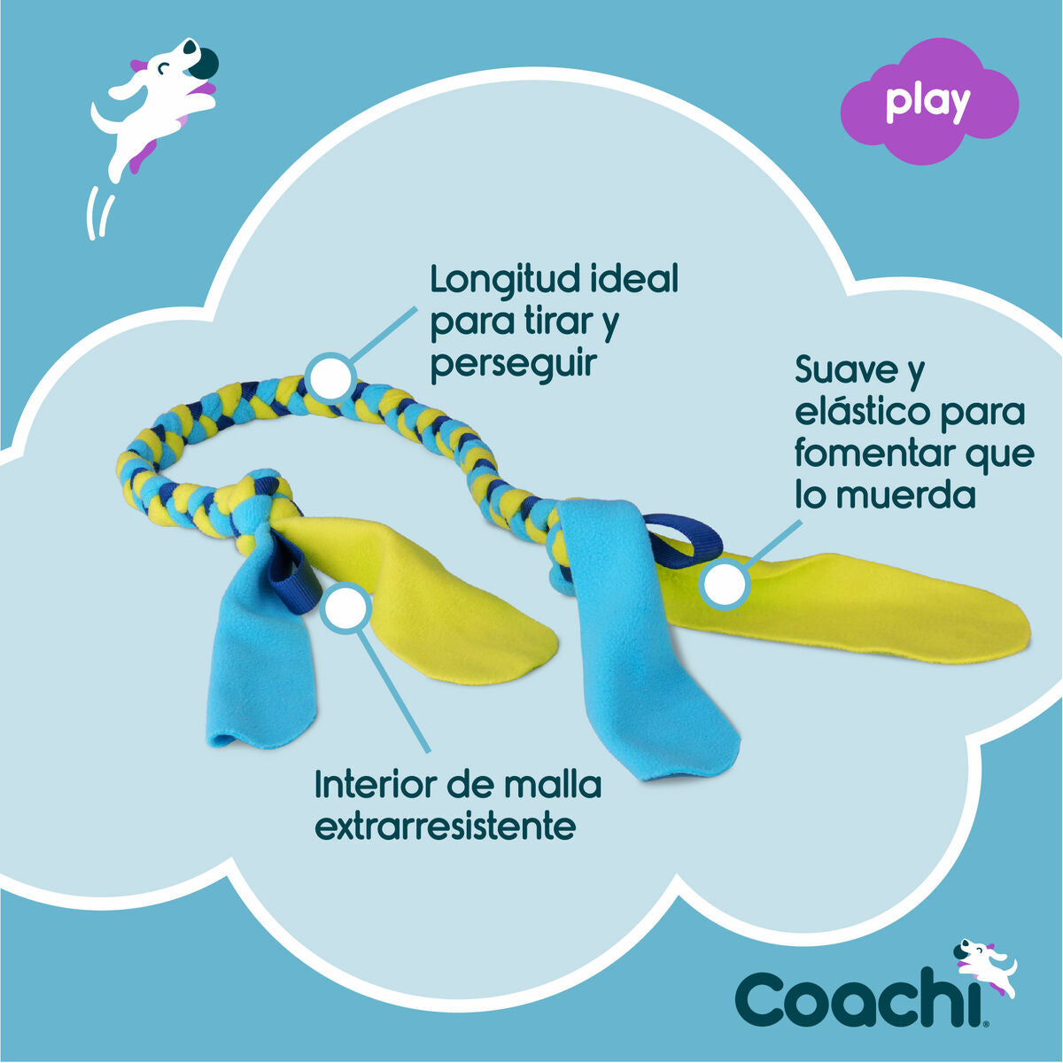 Training toy Coachi TUGGI TUG Blue - Hilman kauppa