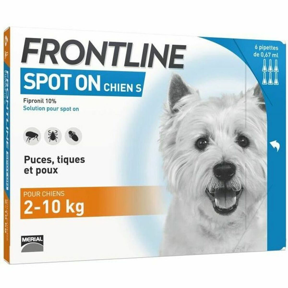 Pipette for Dogs Frontline Spot On 2-10 Kg - Hilman kauppa