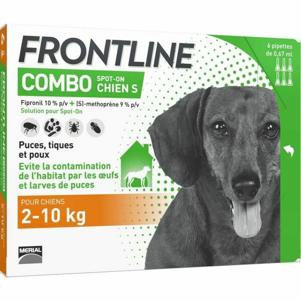 Pipette for Dogs Frontline Combo 2-10 Kg - Hilman kauppa