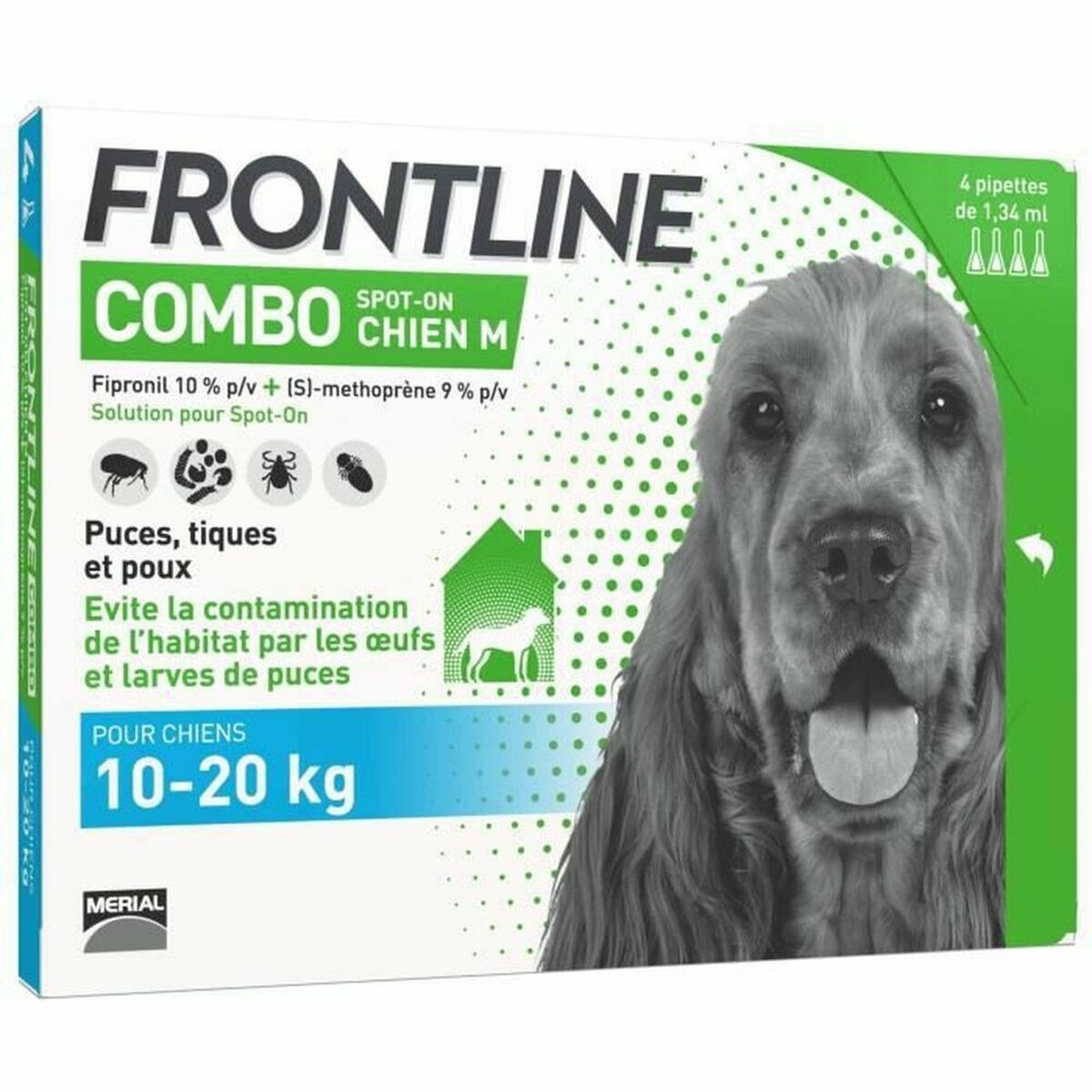 Pipette for Dogs Frontline Combo 10-20 Kg 4 Units - Hilman kauppa