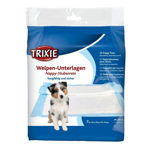 Puppy training pad Trixie   40 x 60 cm Blue White Cellulose (7 Pieces) - Hilman kauppa