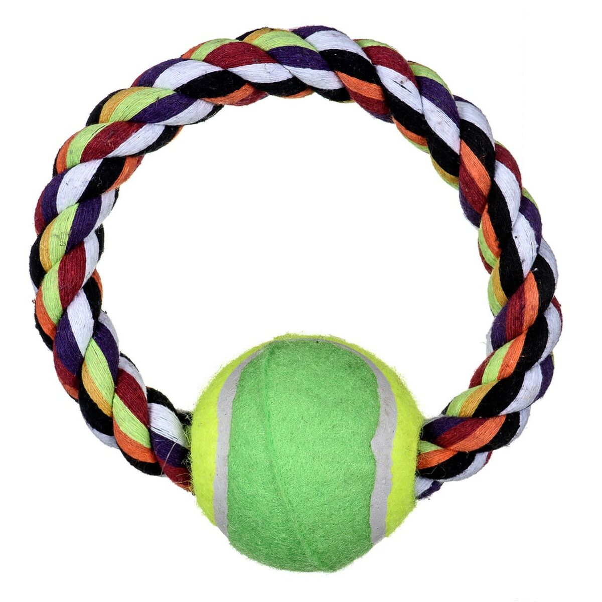 Dog toy Trixie Tennis Multicolour Polyester Cotton - Hilman kauppa