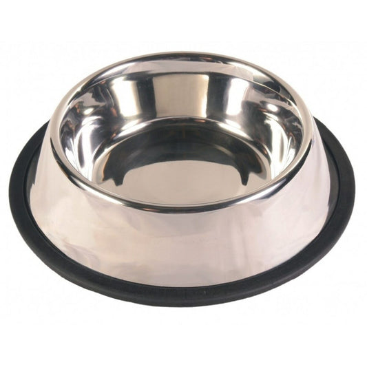 Pet feeding dish Trixie 24855 Bowl Black Monochrome Stainless steel 2,8 L - Hilman kauppa